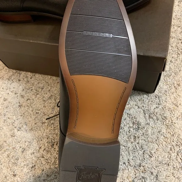 Florsheim Black Leather Kierland Lace Up Shoes Size 12EEE