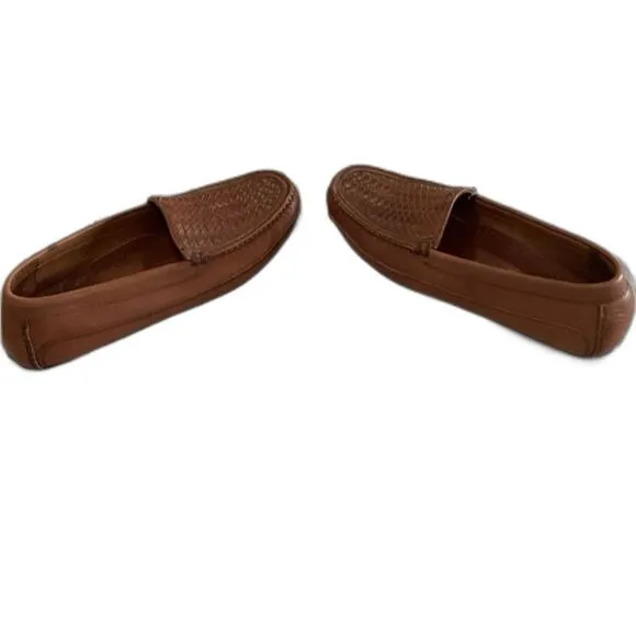 Florsheim Braided Men’s Leather Slip On Loafer Size 9.5 D Color Brown