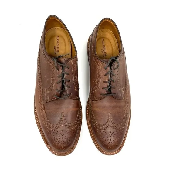 Florsheim Haviland Wingtip Shoes brown EEE width