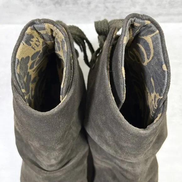 Fly London Yama Suede Wedge Boots - Women's Size EU 42 / US 11