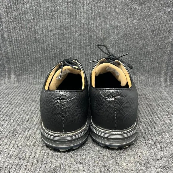 FootJoy DryJoys Premiere Series Packard Leather Golf Shoes Black Blue Mens 10.5