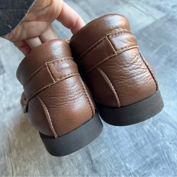 Footskins USA Brown Leather Lace-Up Shoes Cushion Insoles Size 14 Made USA