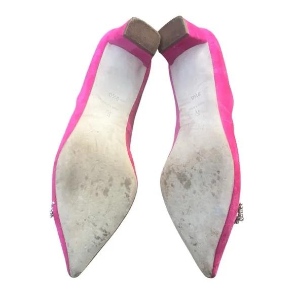 Frances Valentine Pink Women's Shoes with Embellished Size