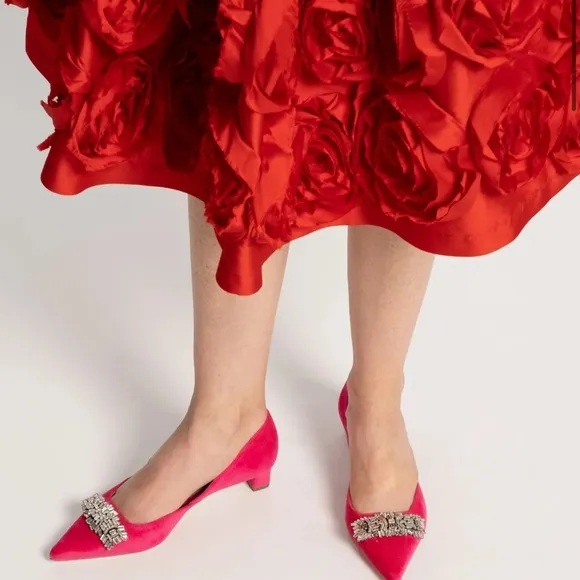 Frances Valentine Pink Women's Shoes with Embellished Size