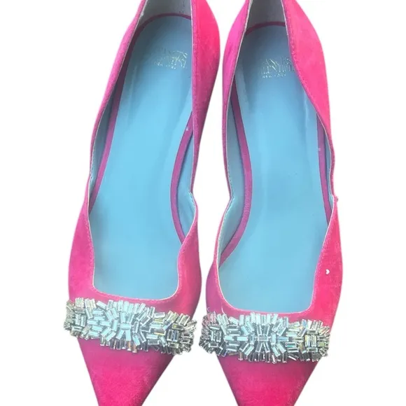 Frances Valentine Pink Women's Shoes with Embellished Size