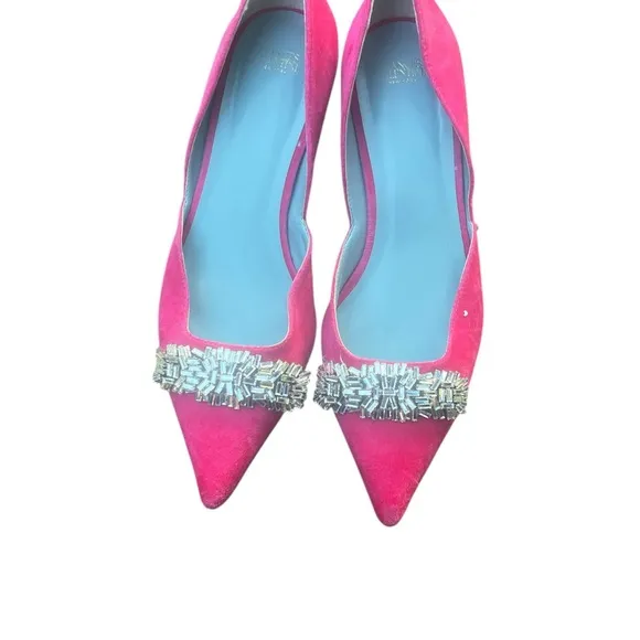 Frances Valentine Pink Women's Shoes with Embellished Size