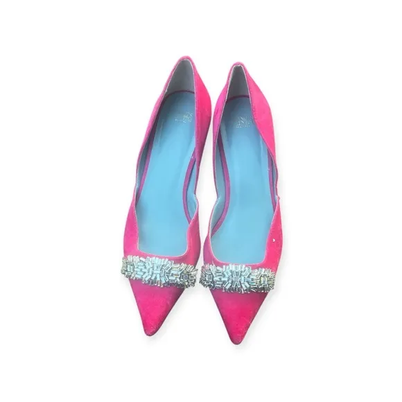 Frances Valentine Pink Women's Shoes with Embellished Size