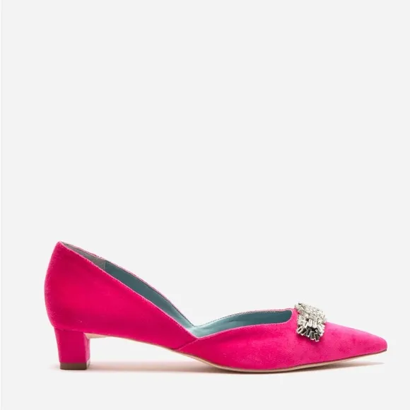 Frances Valentine Pink Women's Shoes with Embellished Size