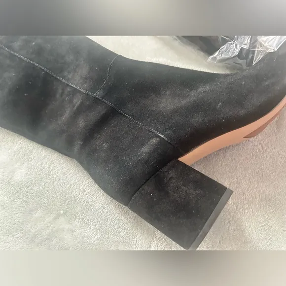 Franco Sarto over the knee heeled suede boots, L-kerri, black su E8050L1001