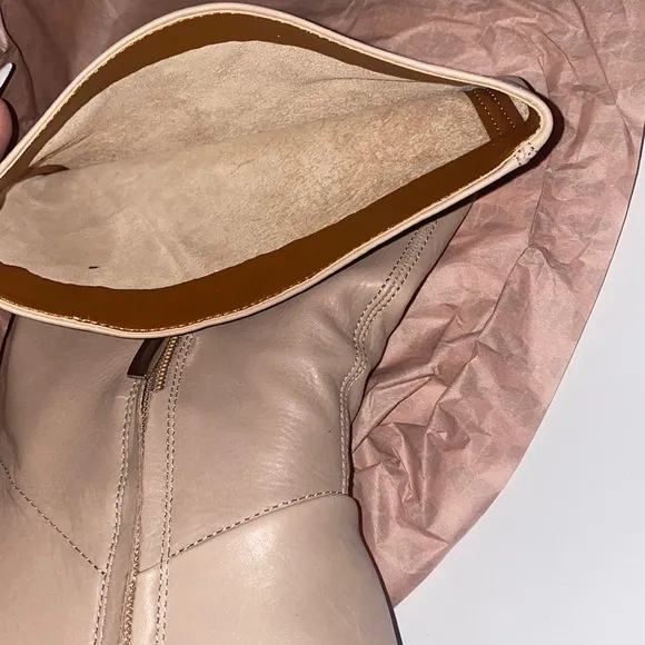 Franco Sarto Taupe Jaxine Mid Shaft Boots