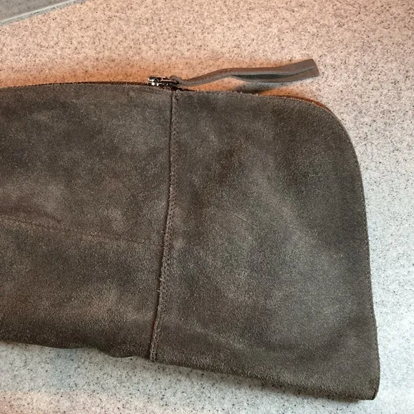 Franco Sarto thigh high over the knee gray suede boots back zipper size 9.5 B13