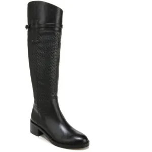 Franco Sarto Womens Colt Black Leather Wide Calf Knee-High Boots Shoes NWT