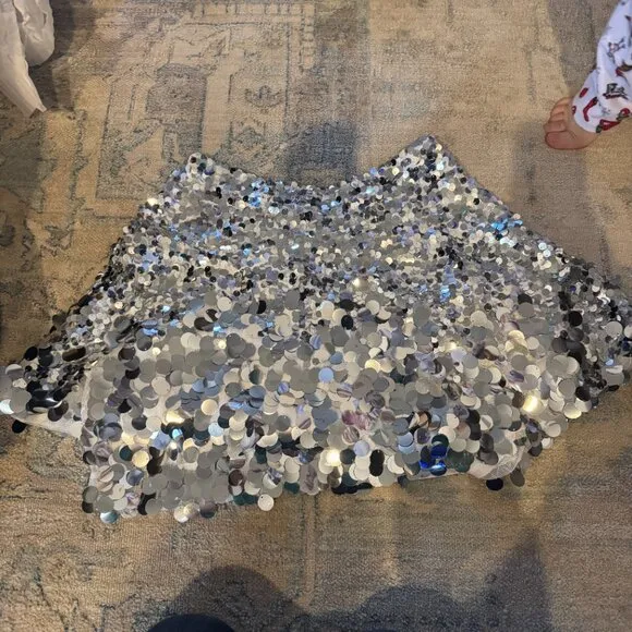 Free People Can't Get Enough Sequin Skirt‎ Size 6  NEW WITH TAG