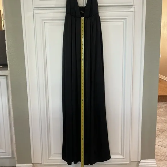 Free People Lexy Dress Long Maxi Boho flowy sleeveless edgy Black size large