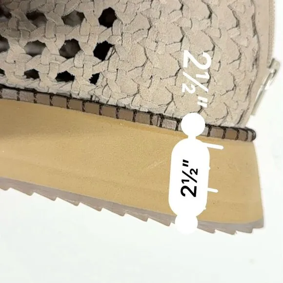 Free People Luca Lace Up Sandal in Creme Suede 7.5 NWOB