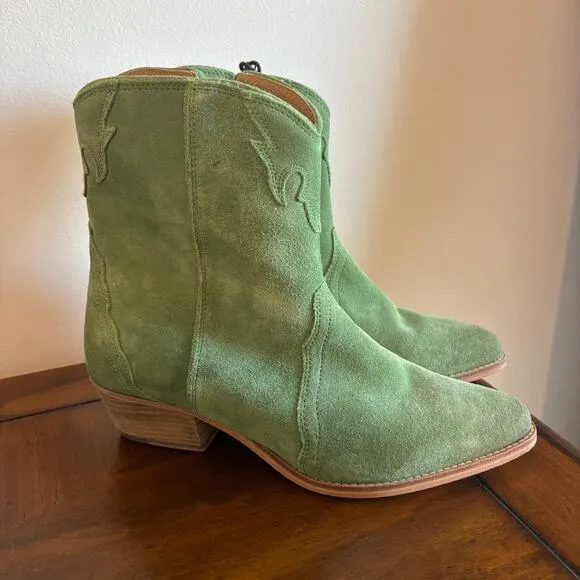 Free People New Frontier Suede Western Ankle Boots