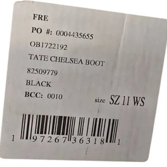 Free People Tate Chelsea Boot in Black New Size 11