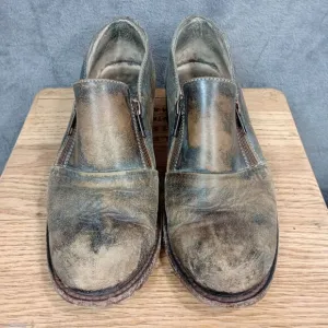 Freebird MASON Size 9 Leather Shoes Distressed Steampunk Boroque Paris London