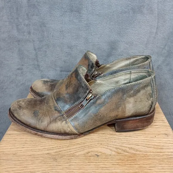 Freebird MASON Size 9 Leather Shoes Distressed Steampunk Boroque Paris London