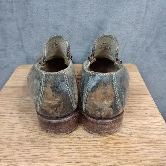 Freebird MASON Size 9 Leather Shoes Distressed Steampunk Boroque Paris London