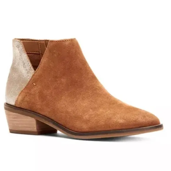 Frye &amp; Co Caden Suede Colorblock Ankle Boots Size 7