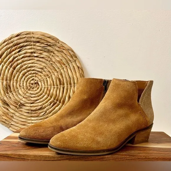 Frye &amp; Co Caden Suede Colorblock Ankle Boots Size 7