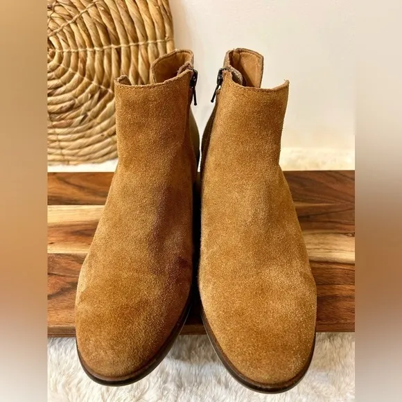 Frye &amp; Co Caden Suede Colorblock Ankle Boots Size 7