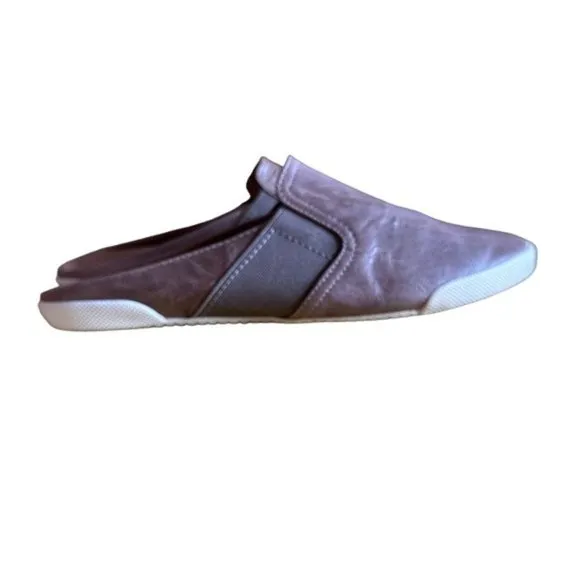 Frye Brown Melanie Gore Leather Slip On Mule size 8.5