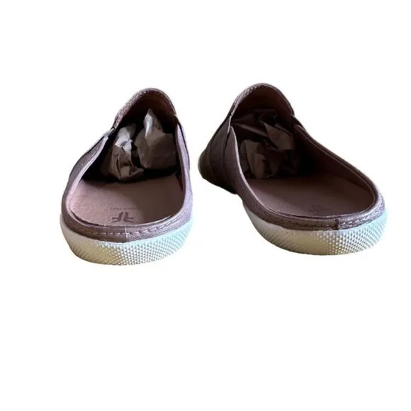 Frye Brown Melanie Gore Leather Slip On Mule size 8.5