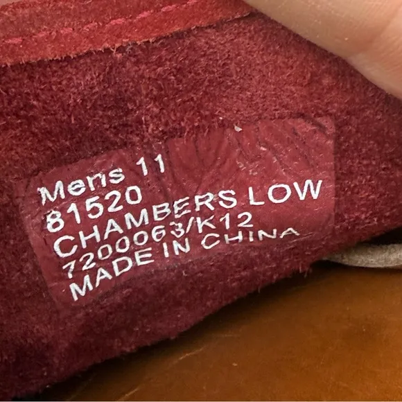 Frye Chambers Low-Lace Shoes in Red Leather size 11