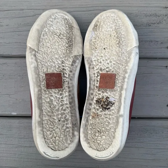 Frye Chambers Low-Lace Shoes in Red Leather size 11