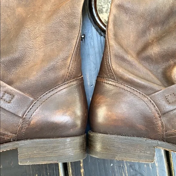 Frye Classic Soft Leather Riding Boot with Buckles