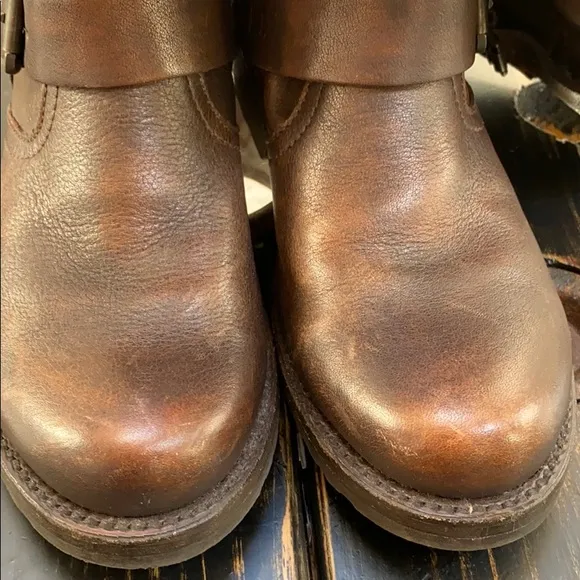 Frye Classic Soft Leather Riding Boot with Buckles
