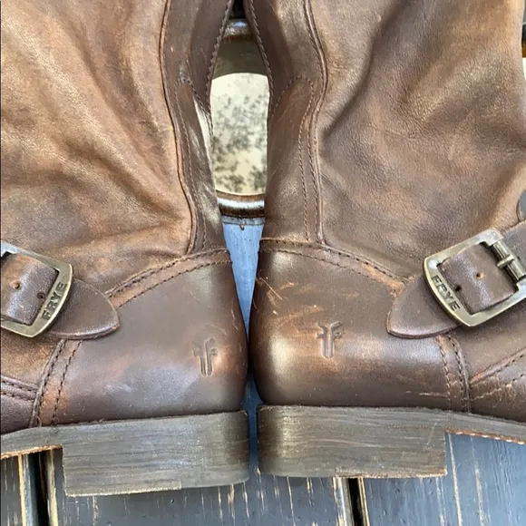 Frye Classic Soft Leather Riding Boot with Buckles