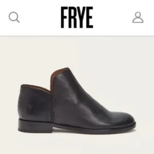Frye Elyssa Leather Shootie Black Loafer Bootie Ankle Size 8.5