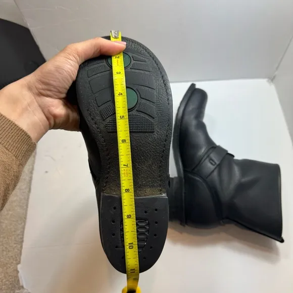 Frye Engineer 12R Black Biker Boots Size 9.5 M Made in USA
