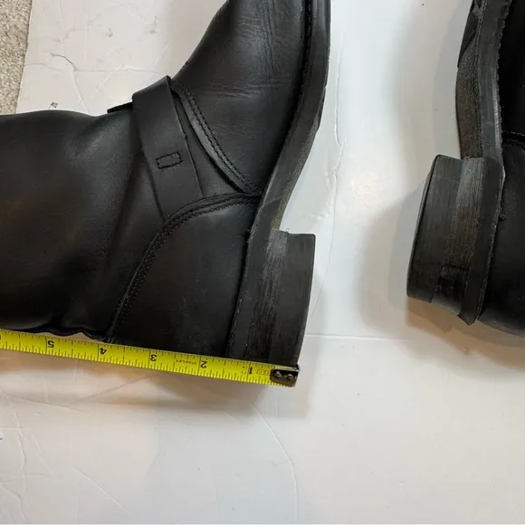 Frye Engineer 12R Black Biker Boots Size 9.5 M Made in USA
