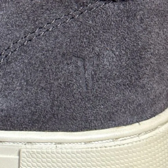 Frye Gemma Low Lace Suede Shoes Charcoal Gray Size 8.5