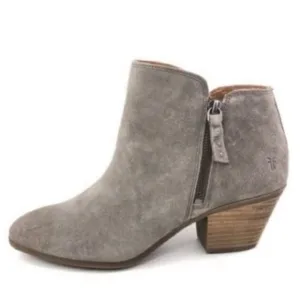 Frye Judith Ankle Booties SZ 7.5 Taupe Suede Boots