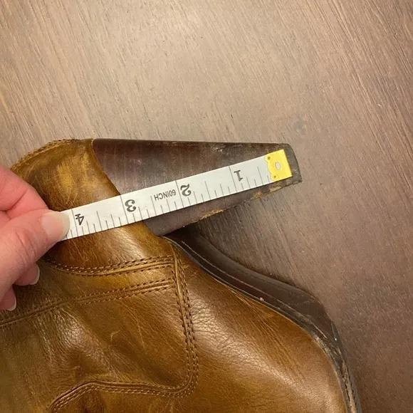 Frye Regina zip knee distressed heeled boots 7.5