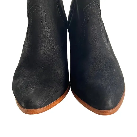 Frye Suede Leather Point Toe Ankle Boots Size 6.5