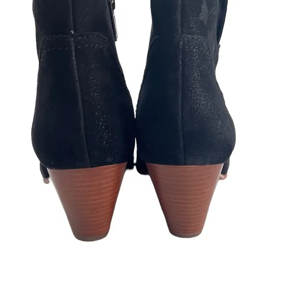 Frye Suede Leather Point Toe Ankle Boots Size 6.5