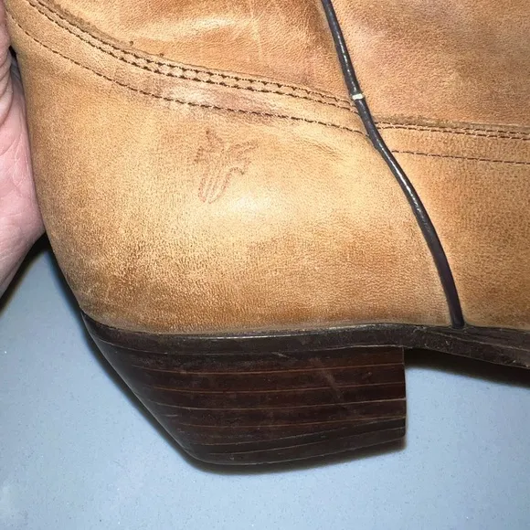 Frye Suede Leather Western Cowboy Boots Size 8