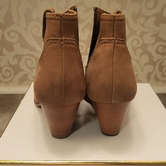 Frye Tan Ankle Boots Western Style