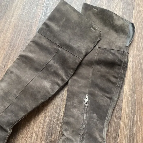 Frye Thigh High Suede Boots