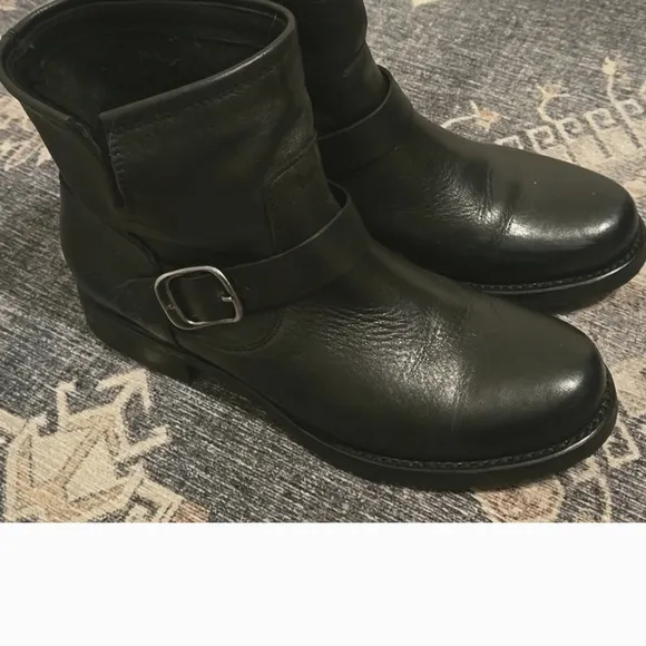 Frye Veronica Waterproof Women's Classic Ankle Boots With Buckle Genuine Leather