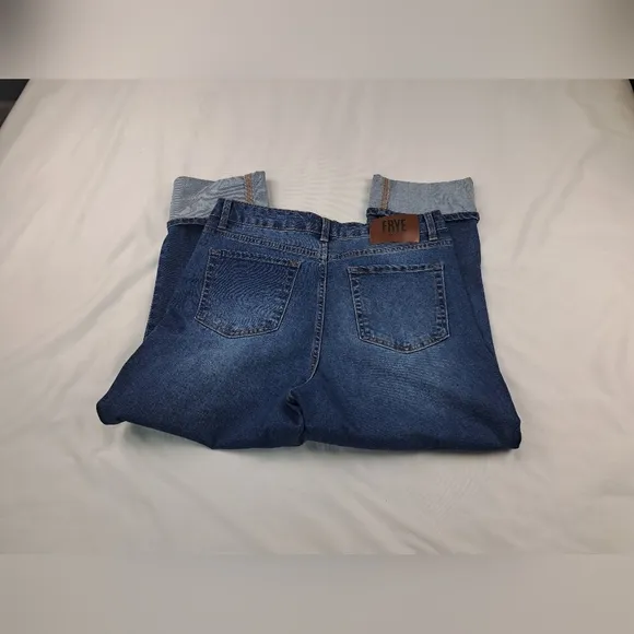 Frye Women's High-Rise Cuffed Crop Jeans Amari Wash Size 8/29 NWT