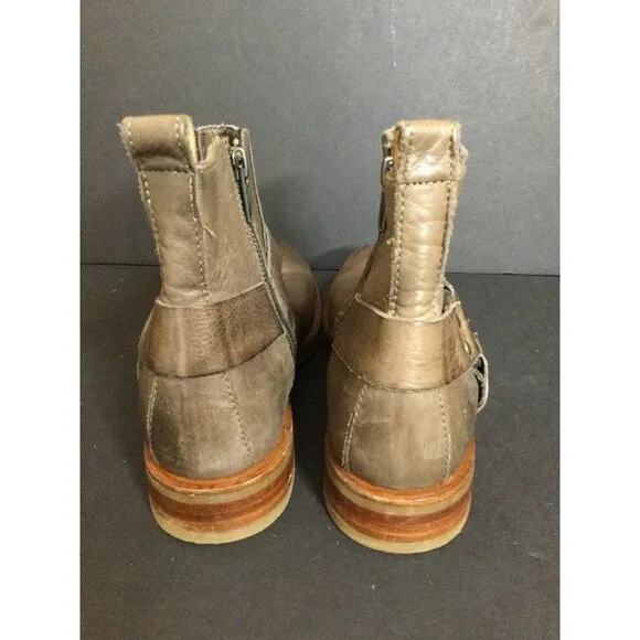 Frye Womens Leather Veronica Harness Chelsea Ankle Boots Size 7
