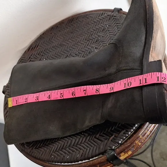 Frye Zippered Suede Leather Boots Size 8 1/2 B