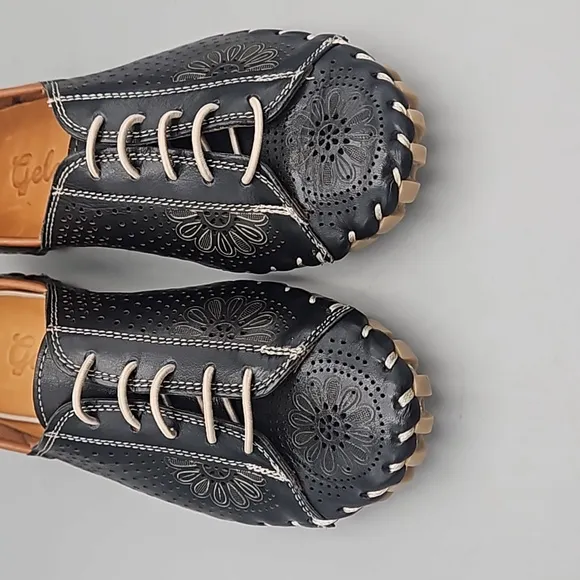 Gelato black Women's Leather Shoes 35 US 5 multi color